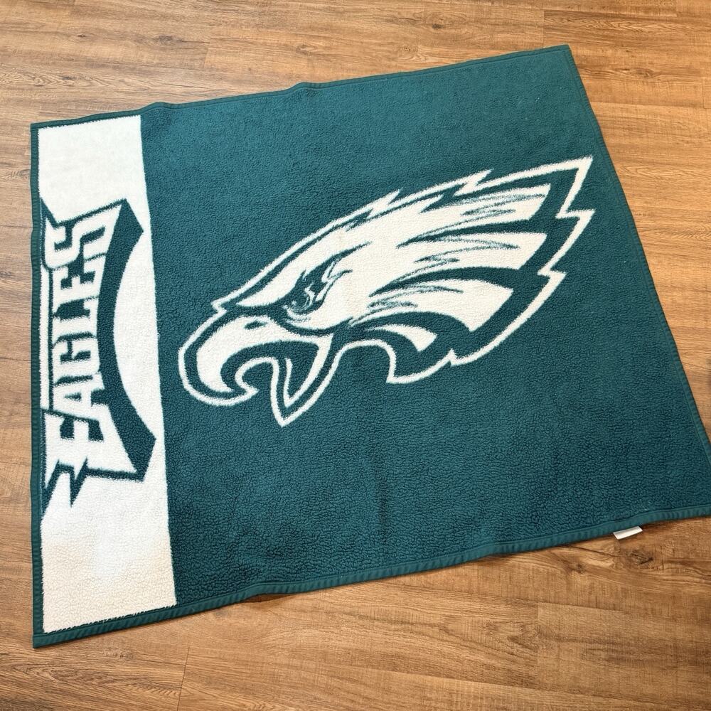 Vintage Biederlack NFL Philadelphia Eagles Throw Stadium Blanket Throwback 60x52